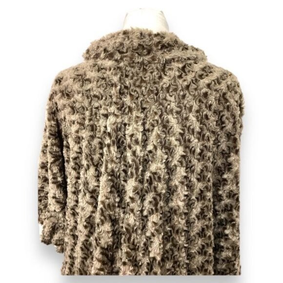 Faux Fur Wrap Shawl Ruana Coatigan Cozy Snuggle G Design - Picture 4 of 6